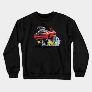 Muscle Car Cartoon Crewneck Sweatshirt